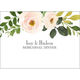 Pink Peony Spray Folded Place Cards Image 3 of 4